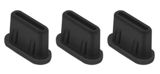 USB C Connector Cap For Dji Mavic Mini Se 3 RC-N1 Dji RC - Black - 3 Pieces