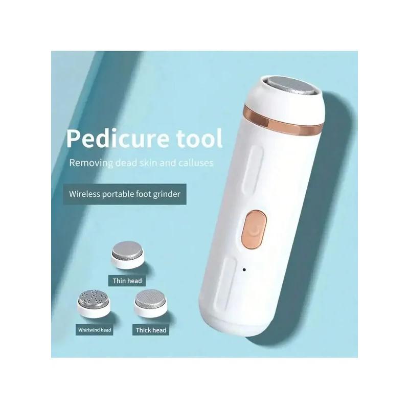 Автоматическая машинка для ухода за ногами дома, перезаряжаемая от USB, шлифовальная машинка для ног с вакуумом, водонепроницаемая пилка для удаления мозолей и отшелушиватель ороговевшей кожи