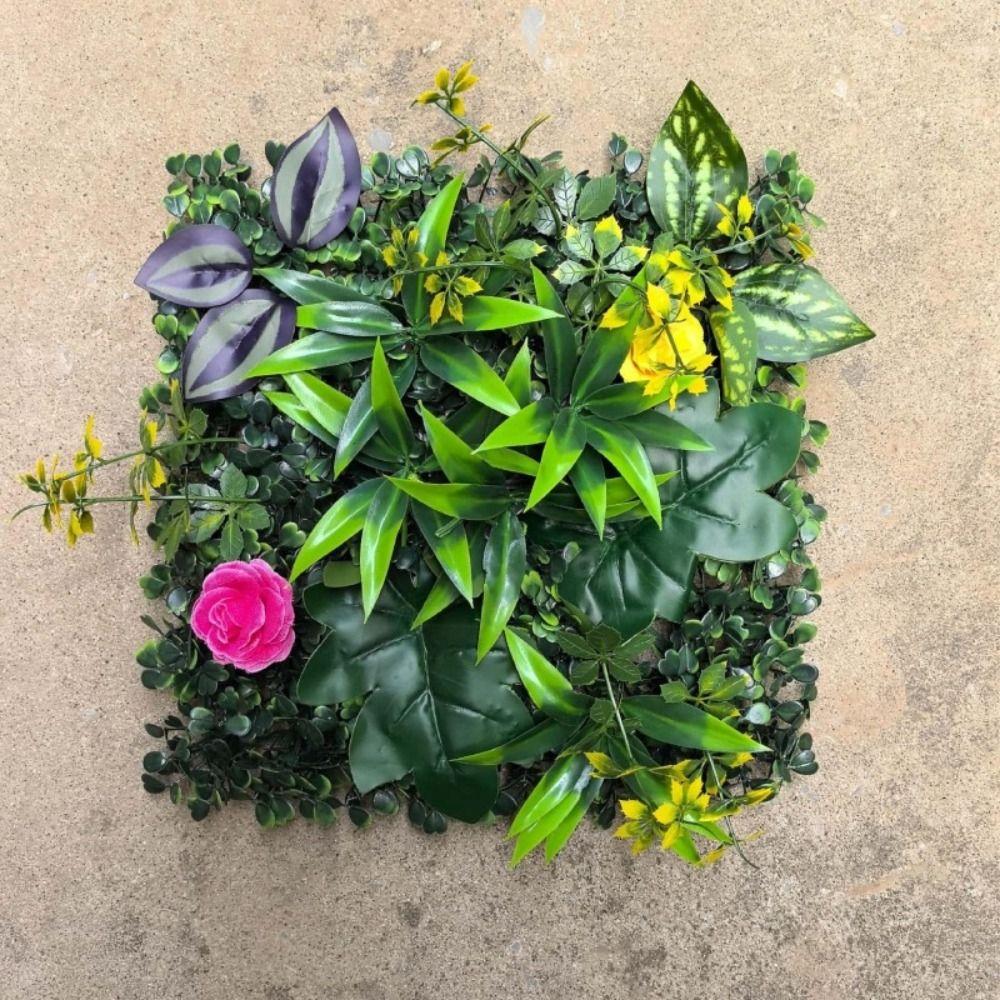 Sunflower Artificial Eucalyptus Carpet DIY Simulation Maple Plant Sheet  Living Room
