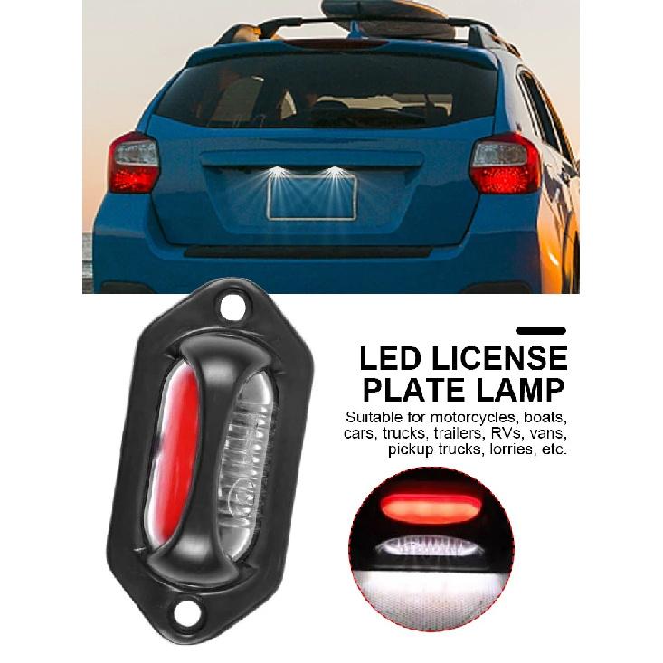 8 LED License Plate Lamp IP67 Waterproof Trailer Side Marker Light Super Bright Lorry Clearance Lamp Dual Color Automobile Parts