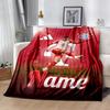 Bayern Munich Soccer Art Customize Text Blanket Gift Personalized Blanket Durable Comfort for Livingroom Sofa Office Home Decor for All Occasions
