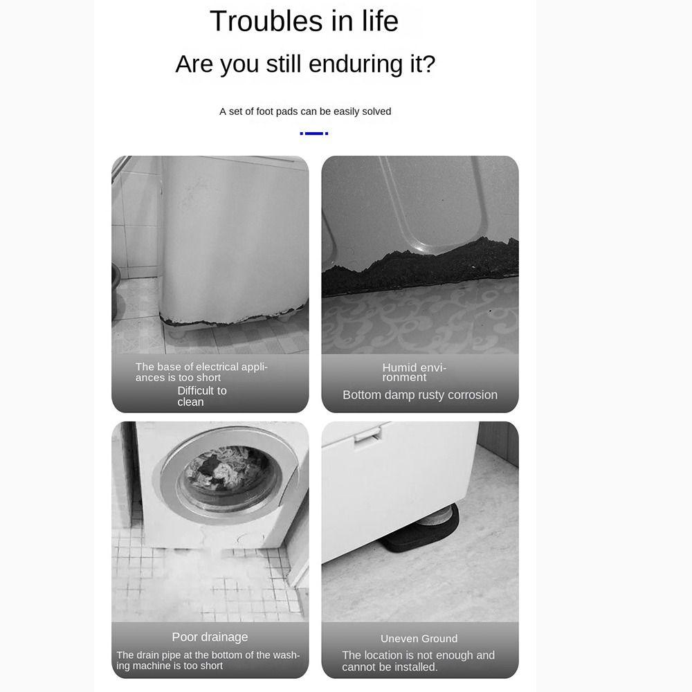 Support Feet Legs Mat Dampers Stand Refrigerator Base Washing Machine Pad Rubber Mat Feet Pad