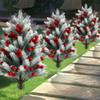 Christmas Tree Wind-Resistant Stability Strong Structure Pine Needle Xmas Tree with Berry Details Realistic Garden Decoration