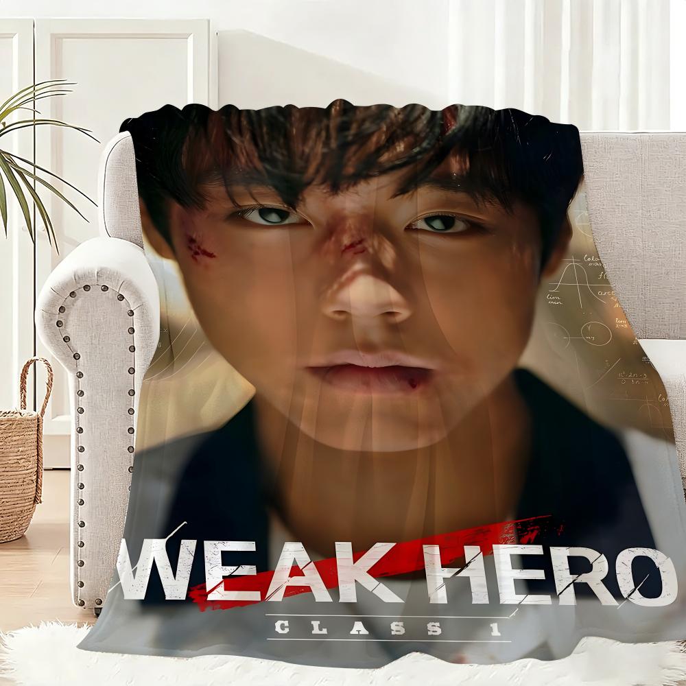 Korean drama Weak Hero Class 2 Throw Lightweight 240g Flannel Blanket Soft Skin-friendly for Summer Cooling
