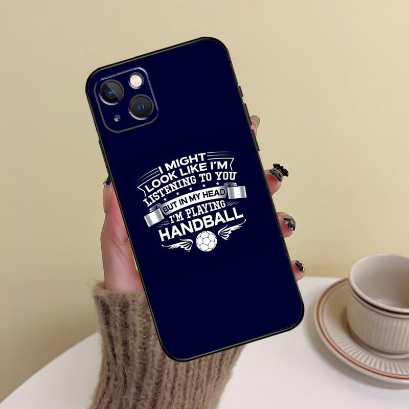 Чехол для телефона с цитатами про гандбол для iPhone 14 Pro Max 17 Air 16 15 11 12 13 Pro Max mini 16 Plus 16e Чехол Funda