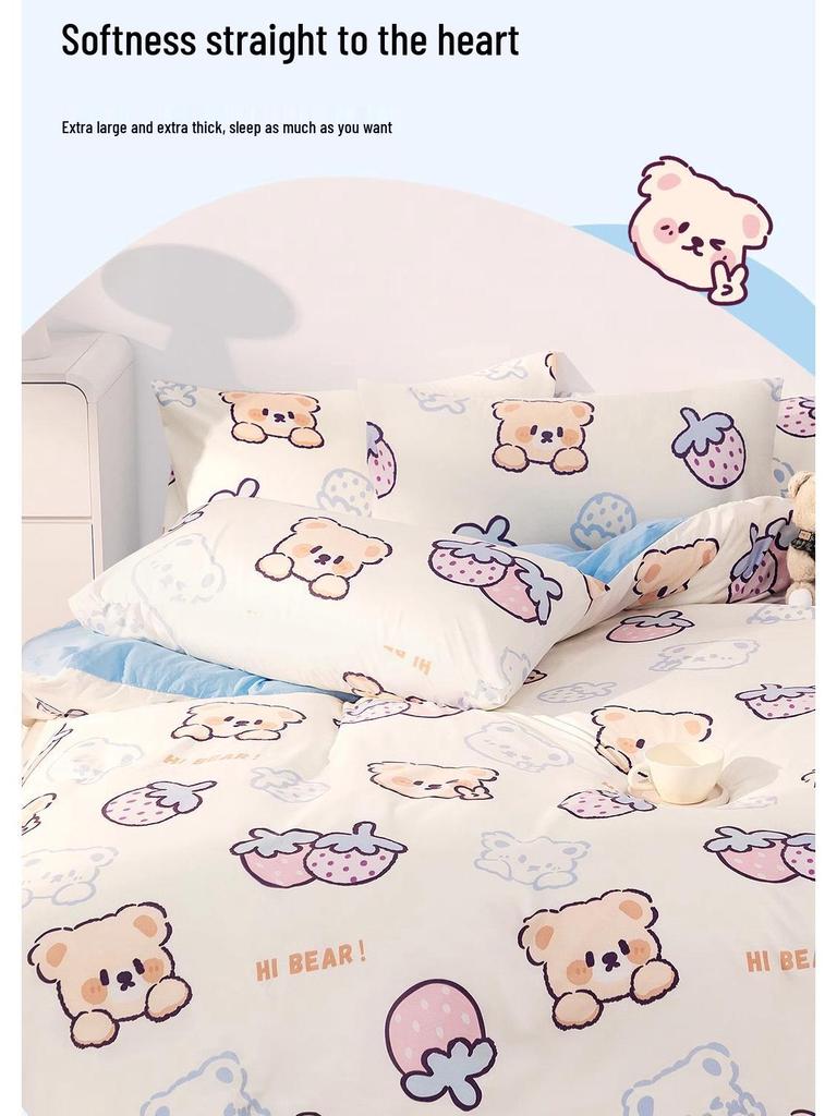 Очень большой толстый одноразовый гостиничный постельный комплект: Пододеяльник, наволочка, банное полотенце и грязеотталкивающая простыня.