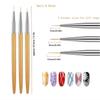 Acrylic Nail Art Liner Brush French Stripe Painting Pen DIY UV Gel Brushes