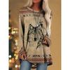 Wolf 3d Print T-shirts Women Fashion Animal T-shirts Casual Long Sleeve Tops Vintage Women's T-shirts