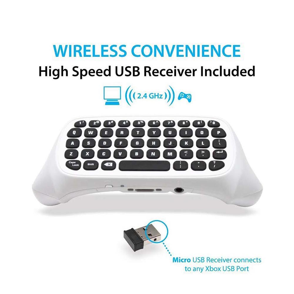 Беспроводная мини-клавиатура Chatpad 2,4G с аудиоразъемом 3,5 мм, замена клавиатуры для сообщений чата для XBox