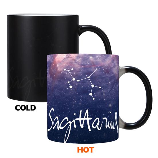 Horoscope Heat Changing Mug 11oz Constellation Tea Cup Ceramic Heat Sensitive Coffee