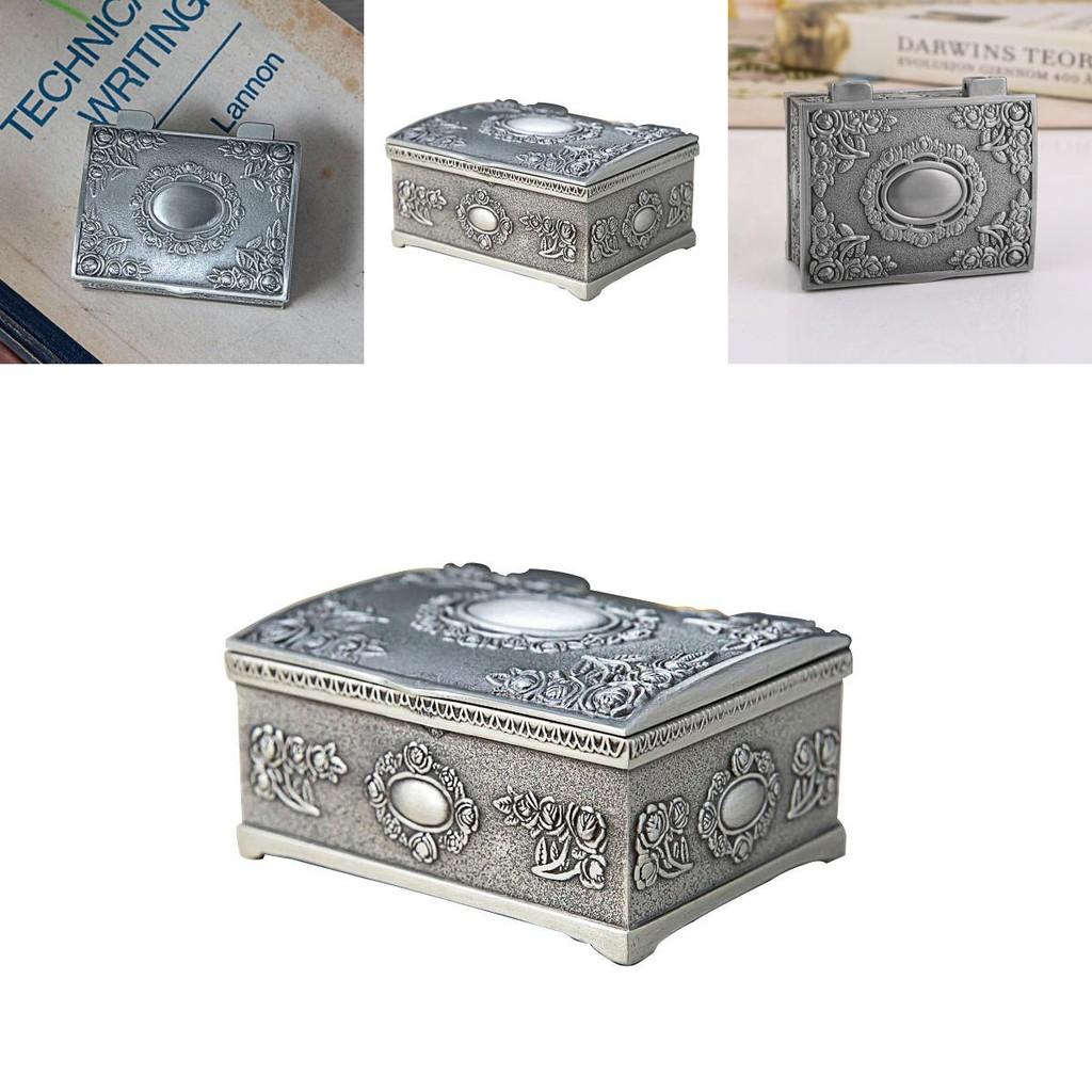 Decorative Square Jewelry Organizer Box For Rings Earrings Necklaces Wedding Gifts