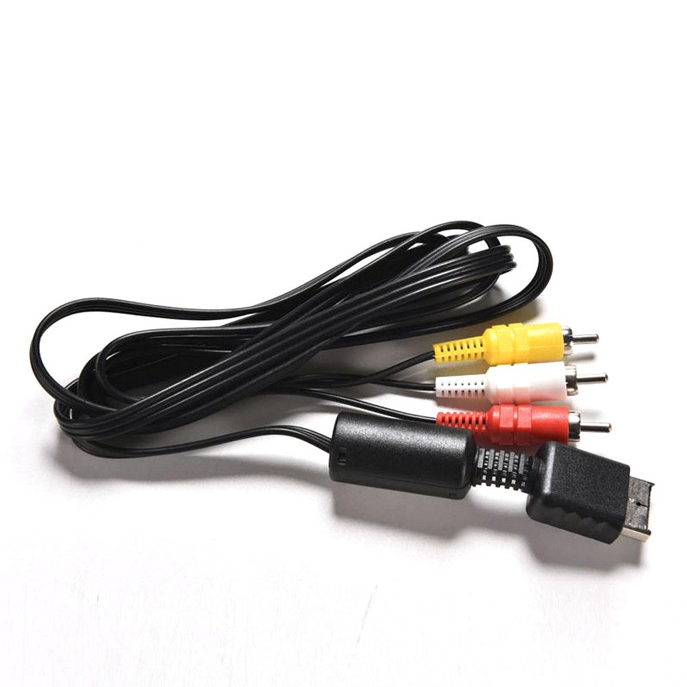 New Multi Out Adapter AV Cord Video/Audio Cable 3 RCA Flat