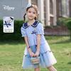 Короткое платье с коротким рукавом для девочек Disney, принцессы Эльзы