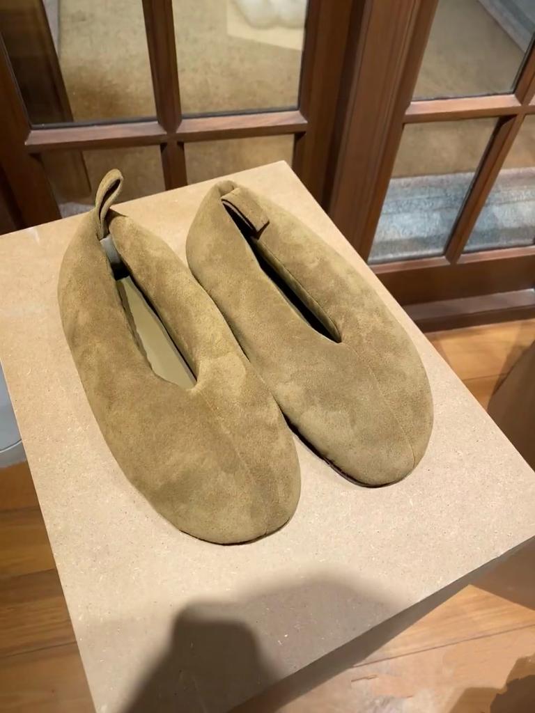 Кожаные корейские туфли-лоферы в стиле «ленивый шик», с круглым носком, женские, новая весенняя мода 2025, балетки