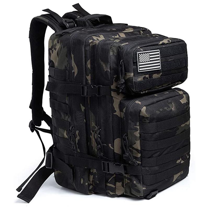 45L армейский камуфляжный тактический рюкзак Molle, военный боевой рюкзак, сумки для улицы, пешего туризма, охоты, 3-дневная сумка, рюкзаки