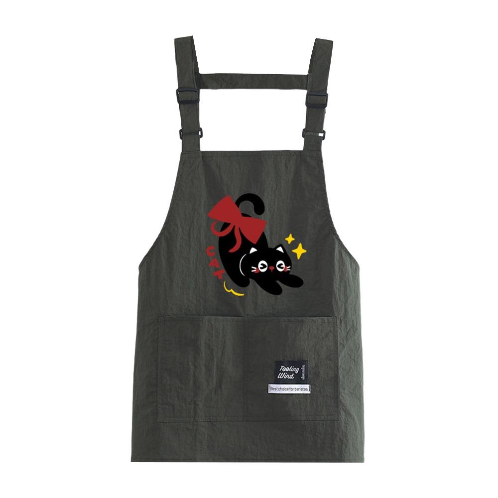 Adjustable Kitchen Apron Cartoon Cooking Smock Cute Catering Work Clothes  for Home Kitchen