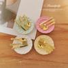 Миниатюрный кукольный домик DIY Модель Набор для торта: Набор из сплава: Тарелка, Нож, Вилка и Ложка (Реквизит)
