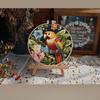 1pc Parrot and Flower Pattern Embroidery DIY Fabric Craft Kit