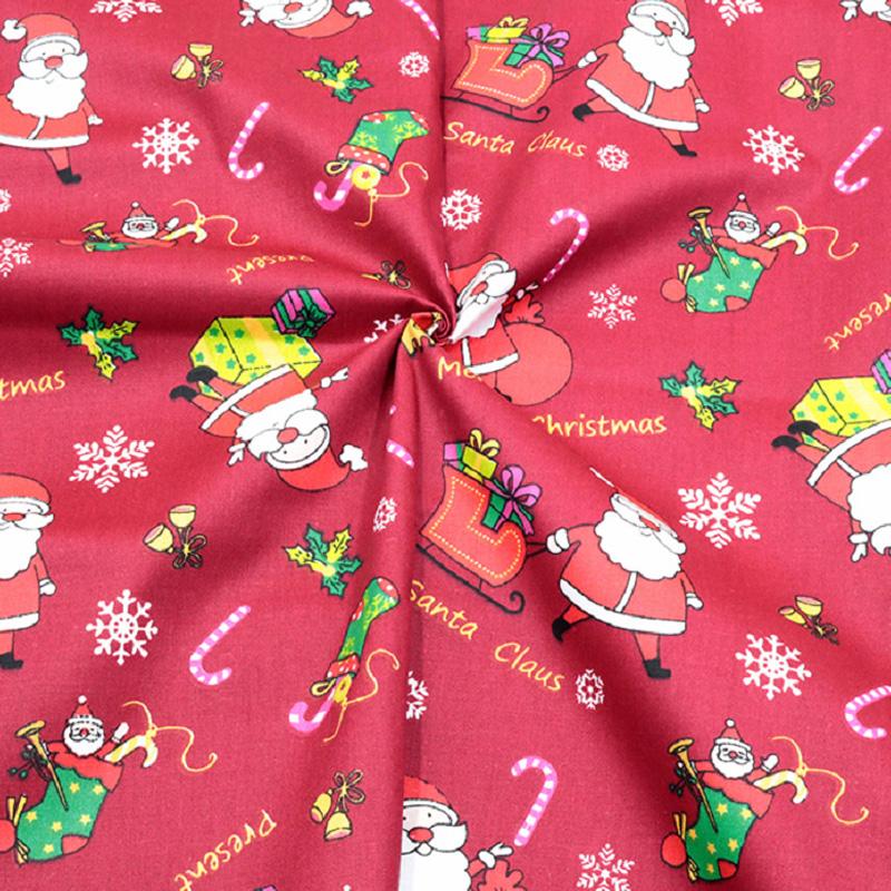 5pcs/Lot Sewing Quilting Fabrics Handmade Material Printed Cloth 25x25cm Patchwork DIY Christmas Series Cotton Fabric