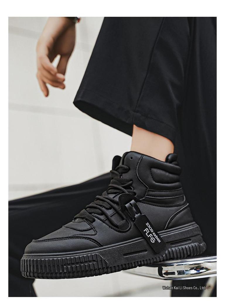 Белые кроссовки хай-топы Comic Con с внутренней высотой 10 см, толстая подошва 12 см - Модные повседневные спортивные кеды на доске в корейском стиле