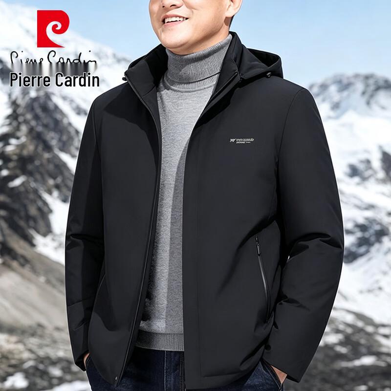 Pierre Cardin Мужская зимняя куртка с капюшоном и утеплителем