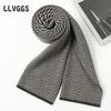Men's Long Scarves with Cashmere Business Versatile Casual Simple Stripes Autumn and Winter Middle-aged 2025 Travel
