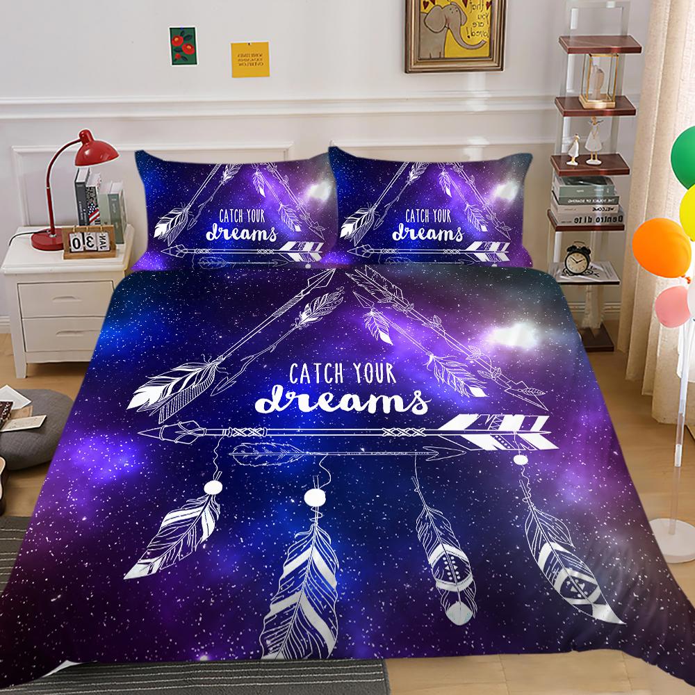 Dream Catcher Home Bedding Set Bedding Cover and Pillow Cover Set AU/EU/US Full Size Home Decoration
