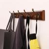 Bedroom Door Rear Solid Wood Hook Wall Hanger Hook Coat Rack Perforated Clothes Hook Home Decoration Organizador Closet