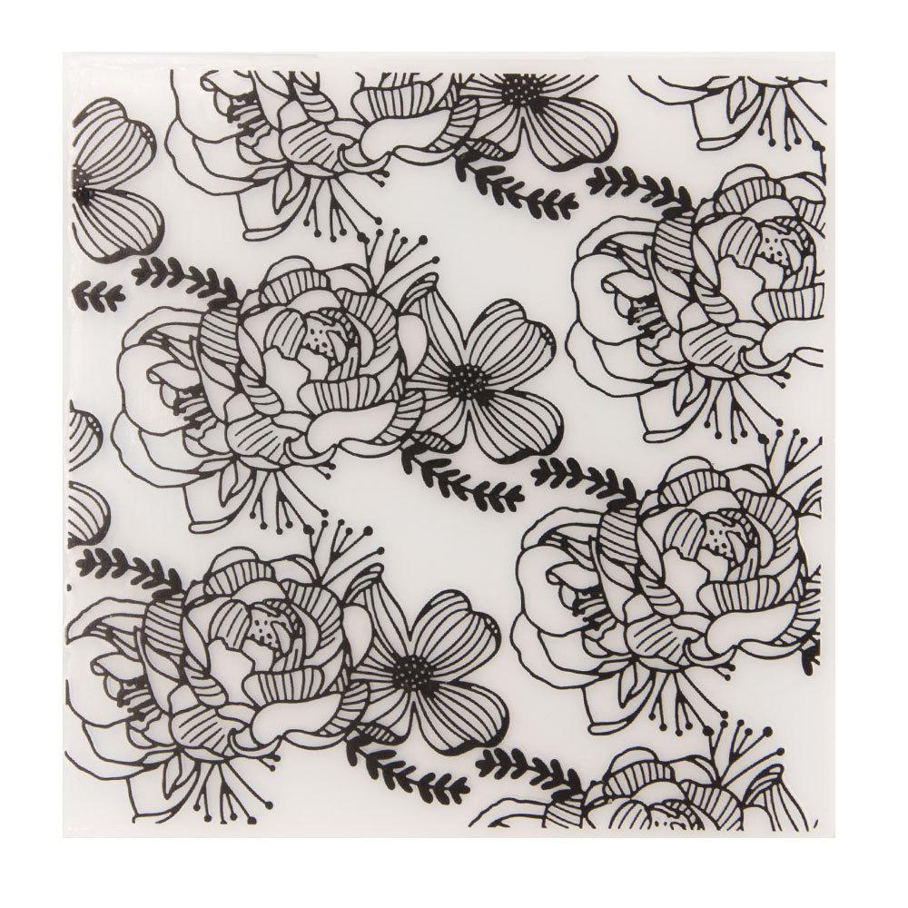 Flower Rose Branch Frame Plastic Embossing Folder for Scrapbooking DIY Photo Album Card Decor Art Template Plant Vine Rattan