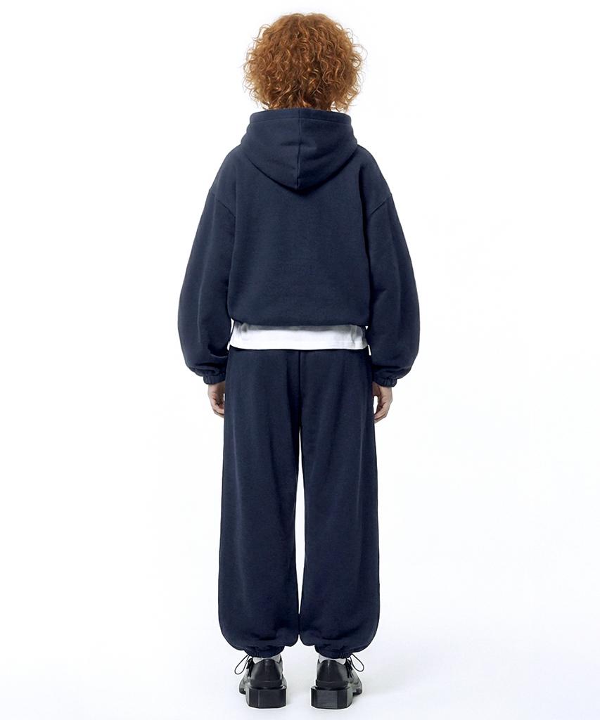 PRINOAR Small Slow And Soft String One-Pleat Wide Pants - Navy