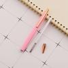 Милая розовая шариковая ручка с прессом, роскошные металлические канцелярские принадлежности Kawaii, школьные канцелярские принадлежности, 5 шт.