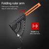 Складной треугольник, квадратная линейка, гониометр, алюминиевый сплав, многофункциональная измерительная линейка, метрическая