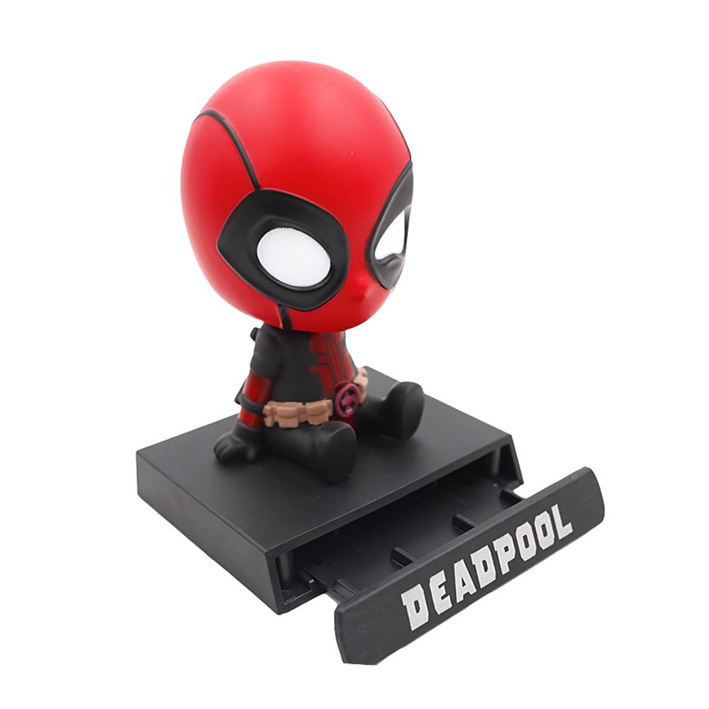 1X Дэдпул Качающаяся Голова Держатель для Телефона Декоративный для Приборной Панели Автомобиля для Игрушек Подарков