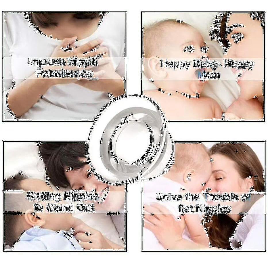 Niplette Set Of 2 Invisible Suction Cups For Flat And Inverted Corrector - Made Of Food Grade Silicone - 100% Silicone