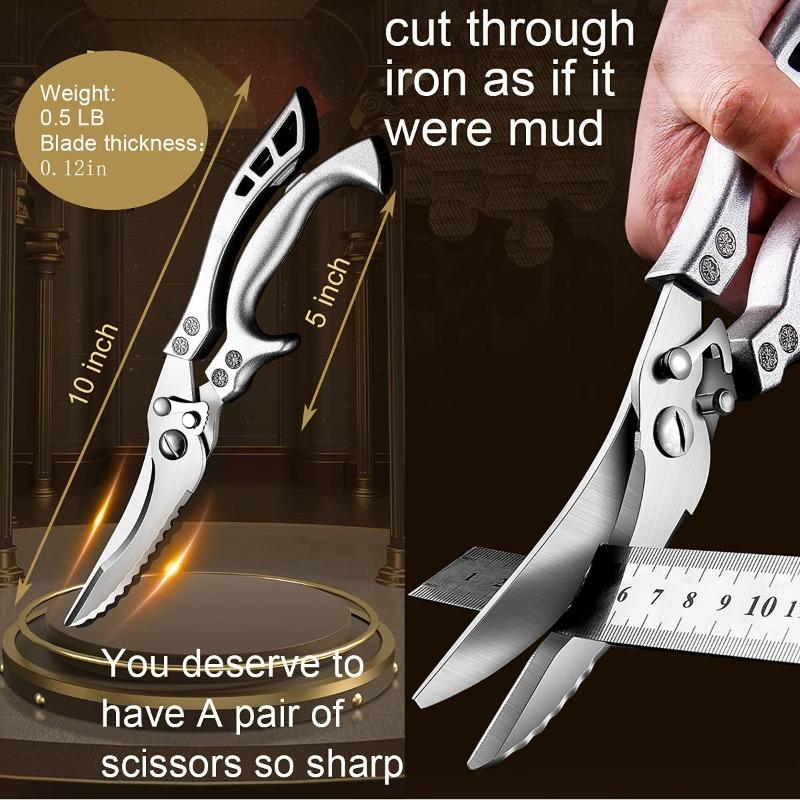 5PCS Stainless Steel Meat Cleaver Butcher Knife Meat Cleaver Professional Chef Knife Magnetic Storage Knife Rack Knife Block