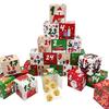 24Pcs Small Gift Candy Box 24 Days Packaging Bags  New Year Celebration