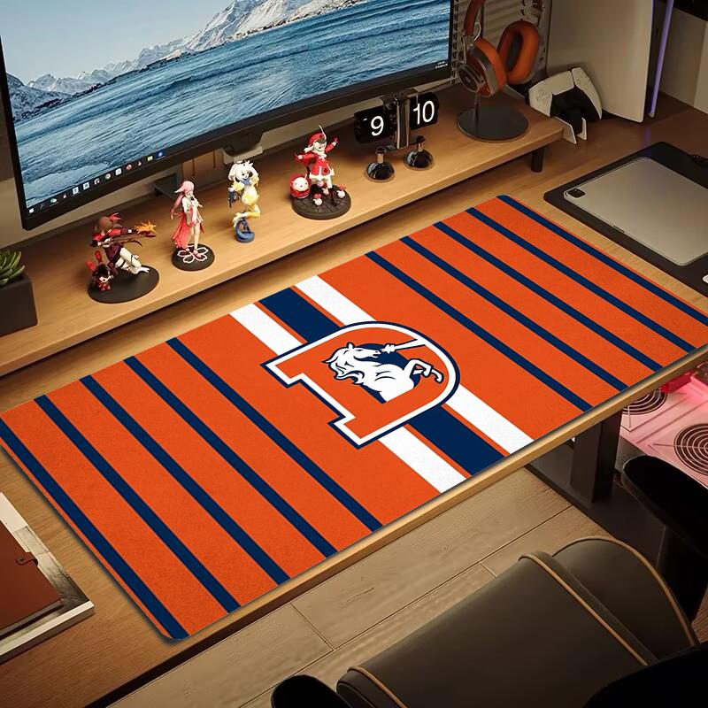 Коврик для мыши Denver Broncos Большой коврик для игрового стола Нескользящий коврик для ноутбука и планшета XXL Mini PC Игровой коврик с заблокированным краем