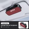 Valve Stems Caps Keychain Car Glasses Clip Sunglasses Box Sun Visor Eyeglasses Card Ticket Holder For Volkswagen VW RLine R Golf zw4