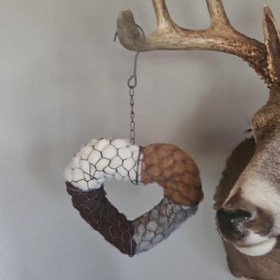 1/2 шт. Ручной работы Сердце-гнездо для птиц с крючком, погодоустойчивое, для улицы, сада, двора, балкона, волокно, форма сердца-любовь, гнездо для птиц, украшение