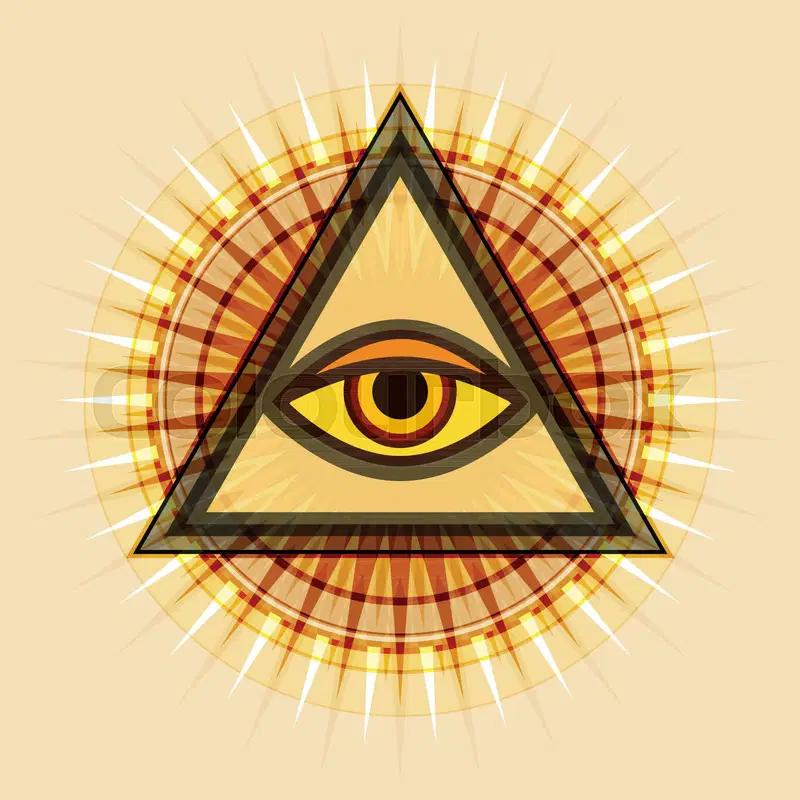 Ring Ancient Egypt Eye God Egyptian Triangle Amulet Talisman Stainless Steel Protect Power Jewelry Gift Hip Hop Rock Goth Gothic