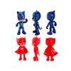 6pcs Masked Pajamas Little Hero Doll Movable Toy Kids Gift