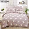 Bedroom Pure Color Duvet Cover Pillowcases Quilt Cover Bedding Sets Queen Size
