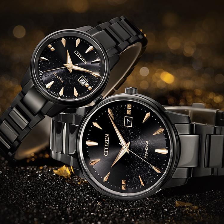 Citizen Eco-Drive Calendar Display Waterproof Fashion Business Men watches Black BM7595-89E