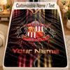 Flannel BlanketSunderland FC Custom Name Text Personalized Soft Warm Throw Blanket Home Decor Gift