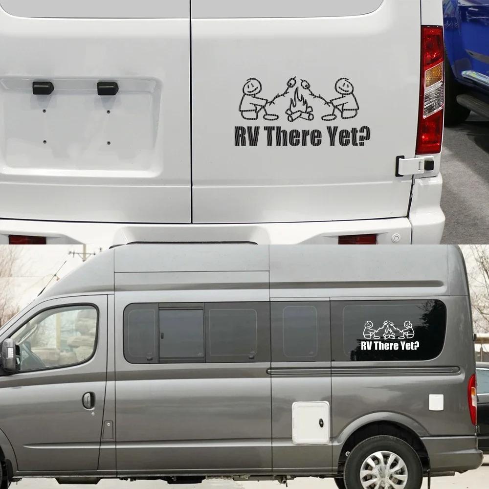 Funny RV There Yet Camping Decor Stickers for SUV Camper RV Van Motorhome Caravan Vinyl Decal Decoration Auto Tuning Accessories