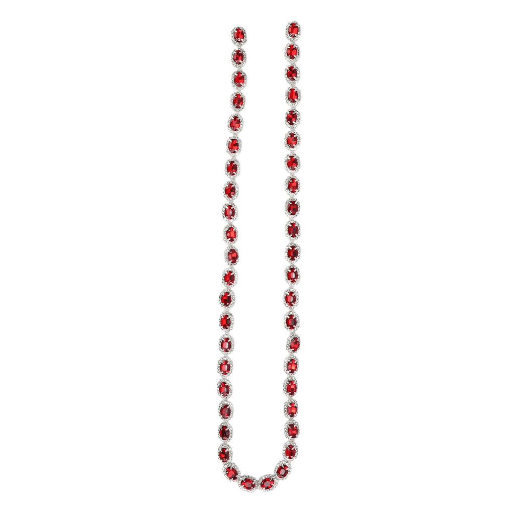 Отделка стразами 1 ярд красная ручная работа блестящая красивая полоска страз своими руками для одежды ожерелья