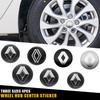 Interior Stickers 4Pcs 56/60/65mm Car Wheel Stickers Center Hub Cap Car Emblem Badge Decal For Renault Megane 2 3 Clio Koleos Ka