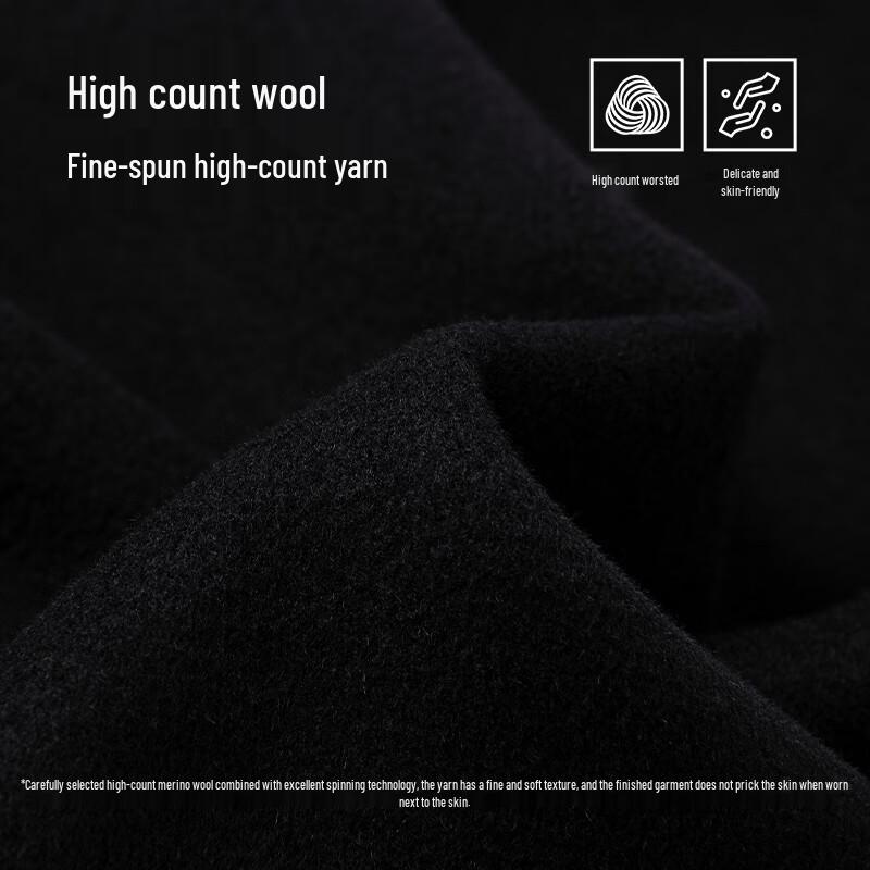 Navigare Men's Winter Hooded Wool Coat