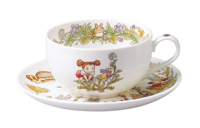 Чашка для молочного чая Noritake Блюдце 325 мл Мой сосед Тоторо Одуванчиковая серия Подходит для микроволновой печи 1 шт. Костяной фарфор и T97285A/4660-2