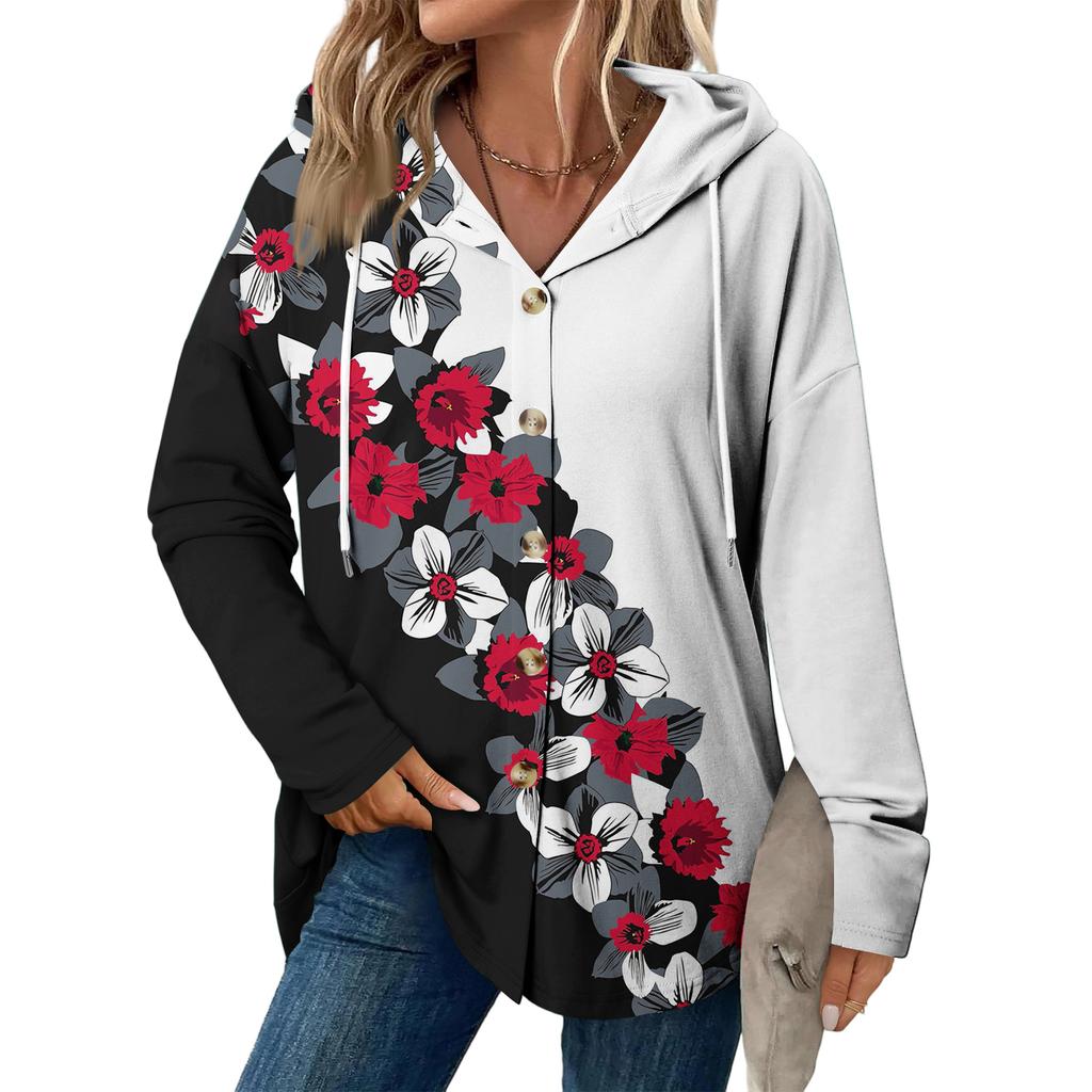 Женское модное повседневное пальто реглан с длинным рукавом и кулиской, винтажное пальто с капюшоном на пуговицах